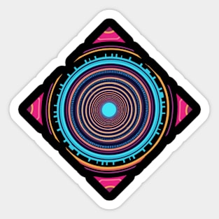 Futuristic Design-Science Fiction Sticker